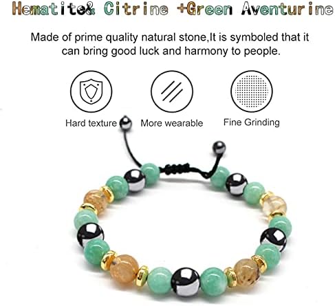 Hion Triple Protection Bracelet- For Maximum Lucky Money WealthEnergy Bracelet Hematite Bracelet Set for Men Women
