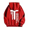 Generisch God Print Sweater Casual Long Sleeve Comfortable Daily Wear Cool Sweatshirt Men, red, L #3