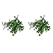 Abaodam 2 Pieces Artificial Clover Bushes Artificial Shamrock Flower Bush Fake Clover Bushes Four Leaf Clover Fake Plant Plastic Fake Greenery