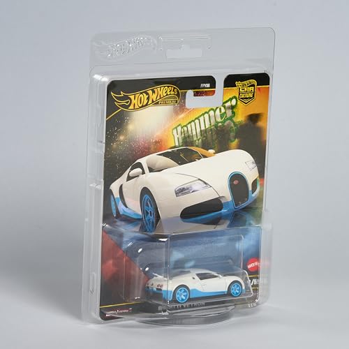 Hot Wheels Schutz für Premium Karte, transparente Blisterpackung, Display für Autos, Maßstab 1:64, Packung mit 10 Stück, offizielles Produkt von Mattel