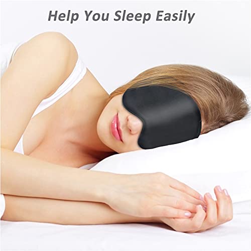 Sleep Mask, Super Soft Eye Masks With Adjustable Strap, Lightweight Comfortable Blindfold,Perfect Blocks Light For Men Women(1Black 1Gray 1Pink) #TOP2