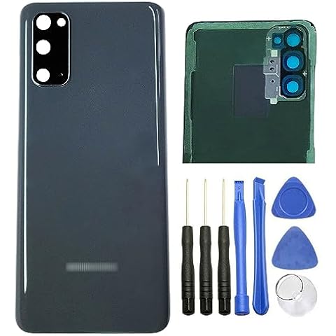 ubrokeifixit Housing Galaxy S20 Rear Back Glass Cover Replacement for Samsung Galaxy S20 6.2" G980,S20 5G G981,S20 5G UW Verizon(NOT for S20+ 6.7",NOT for S20 Ultra 6.9") (Gray+Camera Lens) Cover