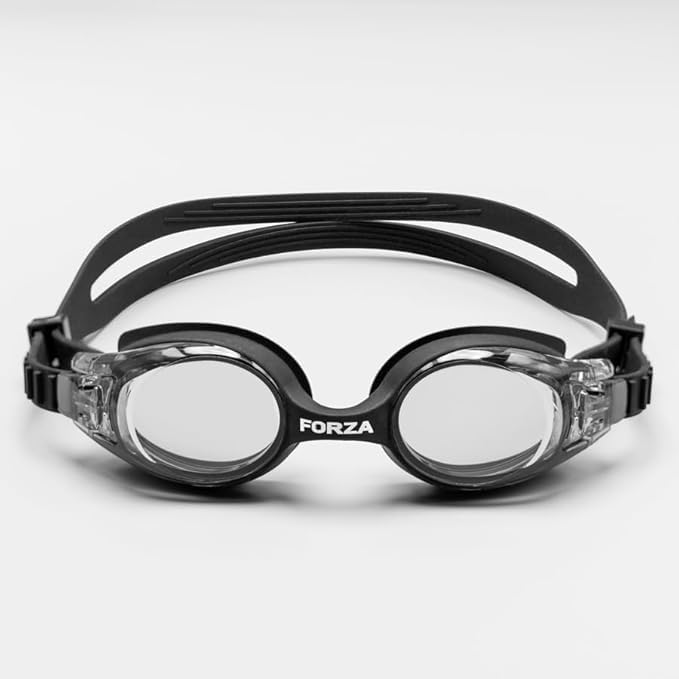 FORZA Lunettes de Natation pour Enfants | Verres Anti-Buée et Protection UV | Lunettes de Natation Étanches pour les Jeunes Nageurs
