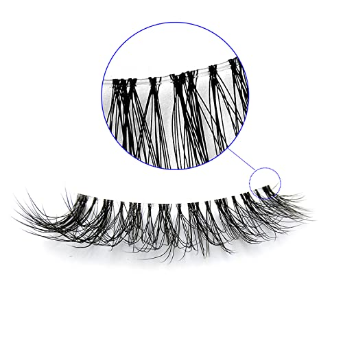 Eyelashes Natural Look False Lashes - Bepholan Fake Eyelashes 5D Super Fluffy False Eyelashes Clear Band Wispy Lashes 3-Pack Faux Mink Lashes,Xmz90-3 #TOP4