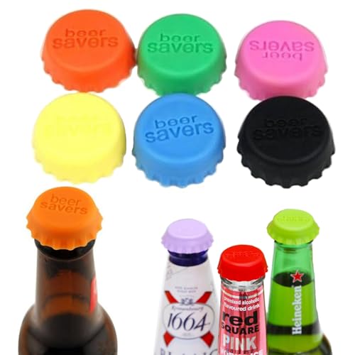 Silicone Bottle Caps Beer Stoppers for Home Kitchen Brewing Wine Cocktail Soft Drink Soda Soy Sauce Jar 6 Colors Reusable Stoppers