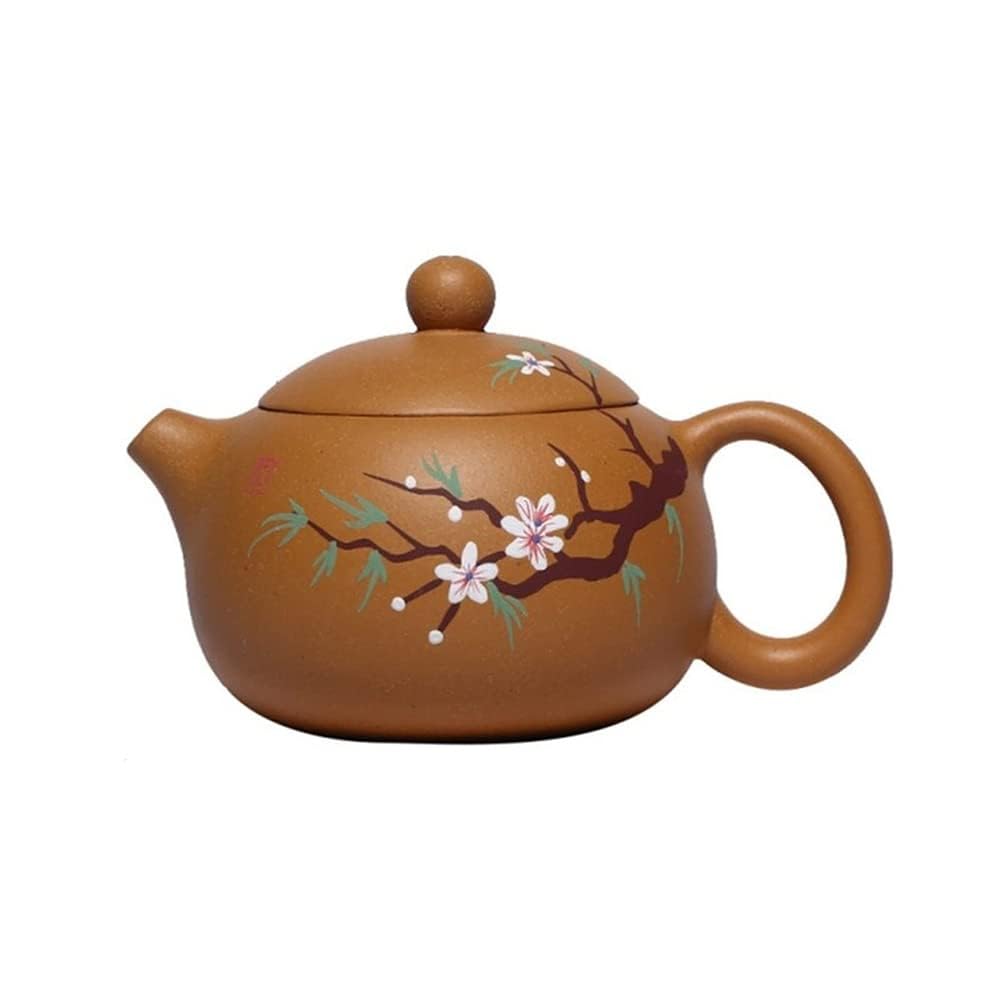 Viaje Cerámica Té Olla 280ml Boutique Púrpura Arcilla Tetera Hecha A Mano Ciruela Xishi Té Olla Filtro Chino Belleza Hervidor