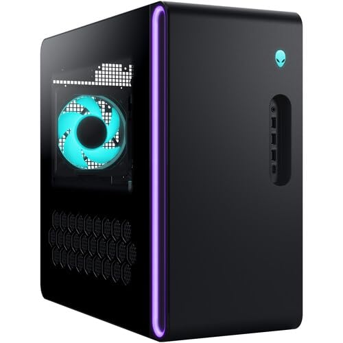 Image of Alienware Aurora ACT1250 AI Gaming Desktop PC (Intel Ultra 7 265F, GeForce RTX 5070 12GB GDDR7, 64GB DDR5, 4TB PCIe SSD, RGB Fans, 1000W PSU, WiFi 7, Bluetooth 5.4, RJ-45, Win 11 Pro)