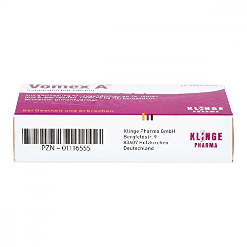 Vomex A Zäpfchen 150mg 10 stk