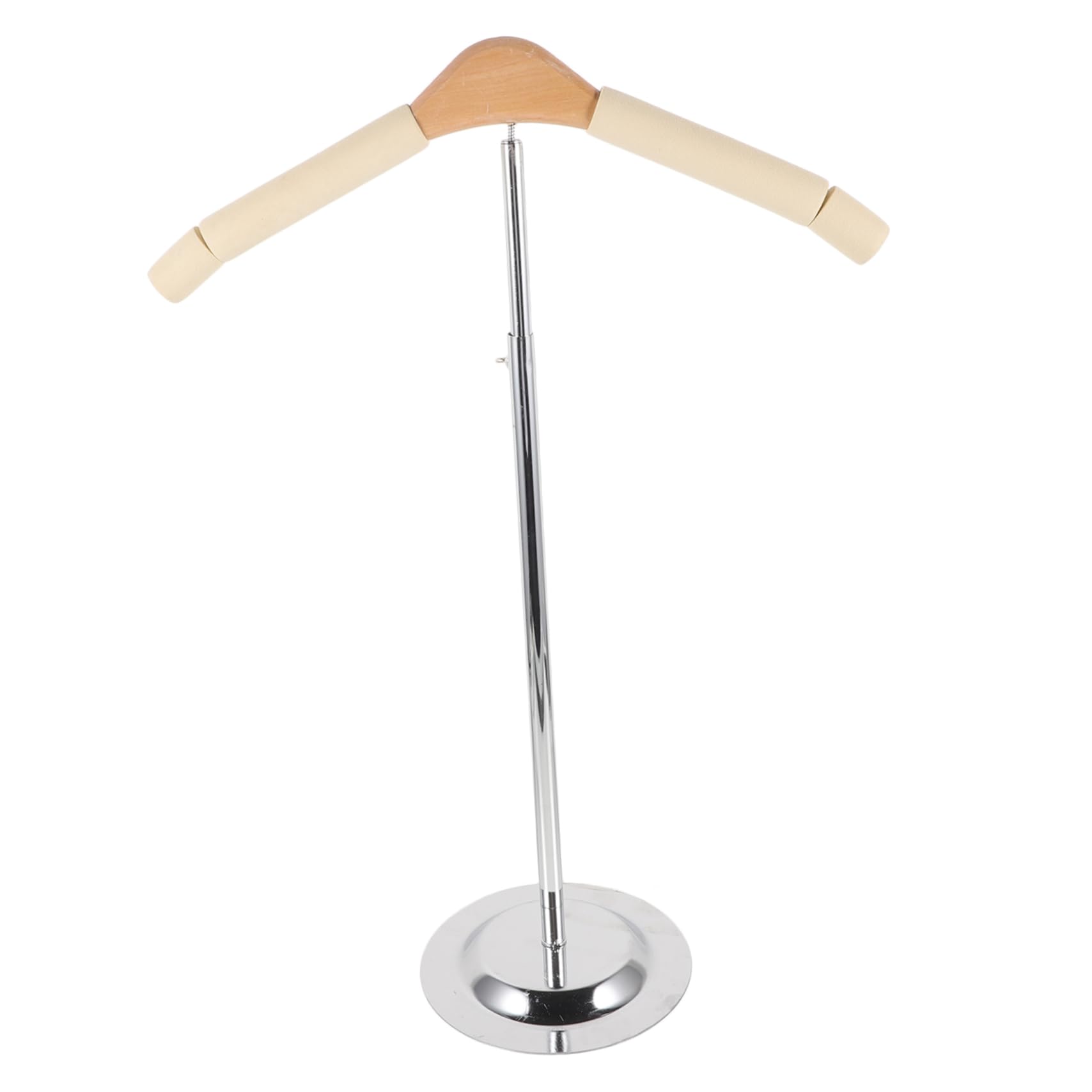 Présentoir à vêtements en métal et socle inox au design épuré