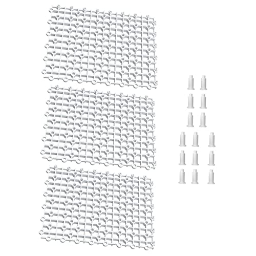 LEDMOMO 1 セット 水槽ベースの仕切り ストレーナー 水族館の底 フィルター ポンプ 魚 ネット 卵箱水族館 空気 チラー 水槽ベースパーティション 水族館の水槽 水中 白い プラスチック