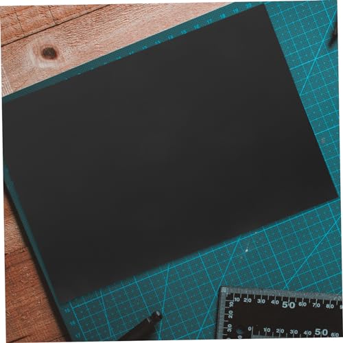 MOKKHNB 2 Stück A4 Aluminiumblech 2mm Schwarze Aluplatten Mit Schutzfolie Leere Metallplatten Zum Lasergravieren Und Basteln Für Selbstgemacht Heimwerkerprojekte