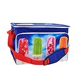 Faltbar silvertree Kühltasche Santo Domingo  30 Liter  faltbar  blau  ca. 27 x 44 x 30,5 cm  auslaufsicher  Schultergurt  3,5 Std. Kühlleistung  Reissverschluss  Fronttasche  Tragegriffe