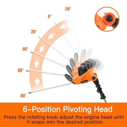 Garcare GPHT07 Electric Pole Hedge Trimmer thumb #3