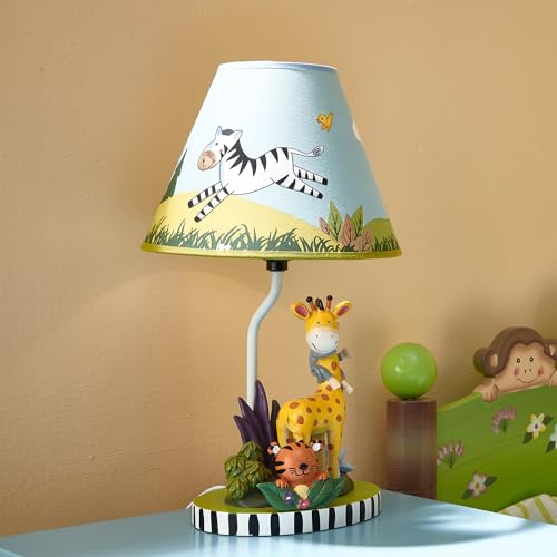 Fantasy Fields Sunny Safari Kids Table Lamp with Sculpted Base & Printed Lampshade, Multi by Fantasy Fields - Image 2