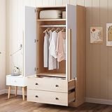 armoire 4 portes lingere Tiroirs pratiques pour petits objets : Deux petits tiroirs intégrés offrent un espace dédié et bien organisé pour la lingerie, les clés, les bijoux ou autres effets personnels. Ces rangements facilitent le tri et l’accès rapide aux articles du quotidien.