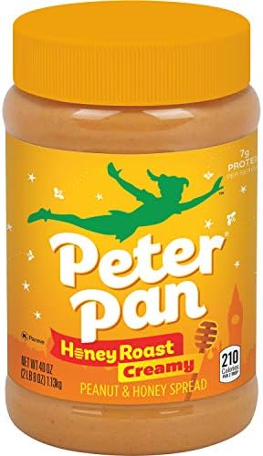 Peter Pan Honey Roast Creamy Peanut and Natural Honey Spread, 40-Ounce (Pack of 2)