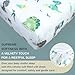 TrenD'lay 4 Piece - Includes Comforter, Fitted sheet, Crib skirt and Bib. Unisex Baby Dinosaurs Crib bedding set for Boys or Girls. Crib Comforter set for Newborn and Baby Nursery Decor. Baby Bedding.