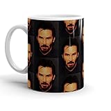 Taza Café Keanu Reeves Diseño Taza Te Elegancia Mug Coffee Para Amiga Leche Familiare