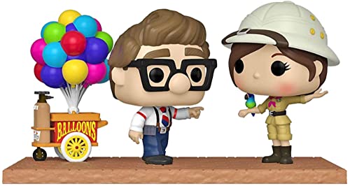 Funko Pop! Moment Disney Pixar Up Carl &Amp; Ellie With Balloon Cart Vinyl Figures - Boxlunch Exclusive