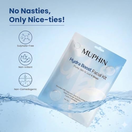 Image of Hydro Boost Facial Kit | Plump Skin In 6 Steps | With Hyaluronic Acid & Cucumber Extract | Deeply Hydrates & Nourishes | 49g