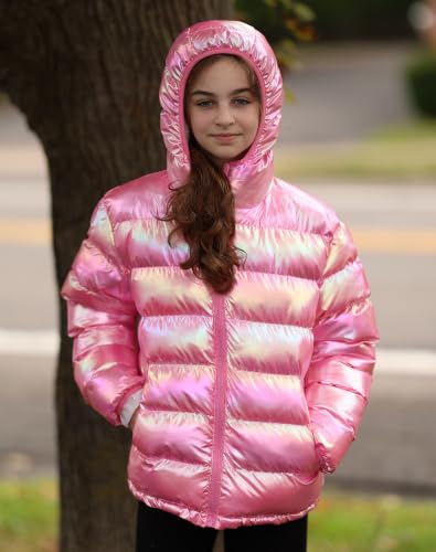 Image of Lovekider 4-12 Years Girls Hooded Puffer Jacket Warmth Padded Winter Coat