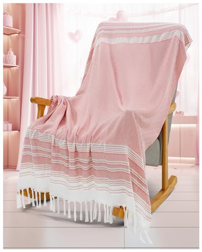 Pink Throw Blanket Bedroom Decoration Living Room Accessories Sofa Couch
