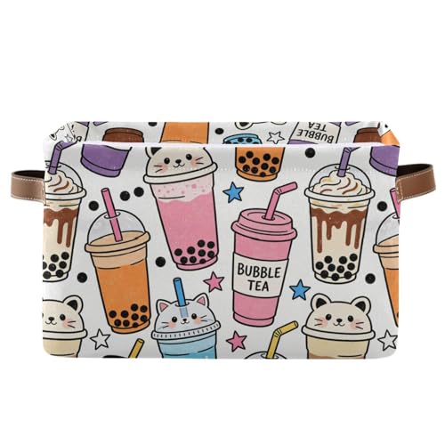 Panier de rangement imperméable pliable avec poignée robuste - 2