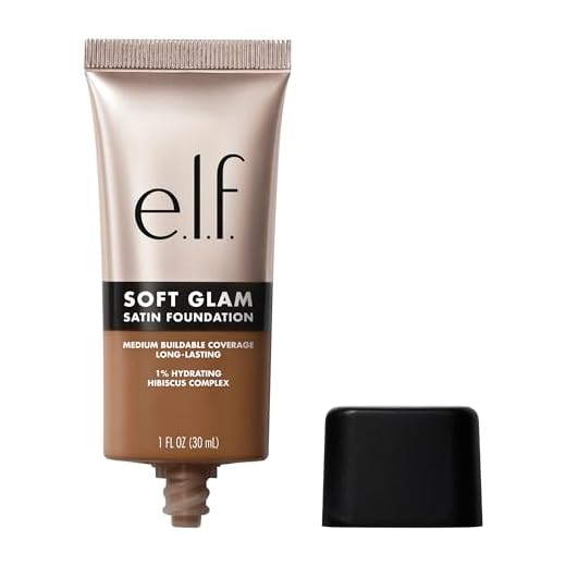 e.l.f. Soft Glam Satin Foundation, Medium Coverage, 53 Deep Neutral