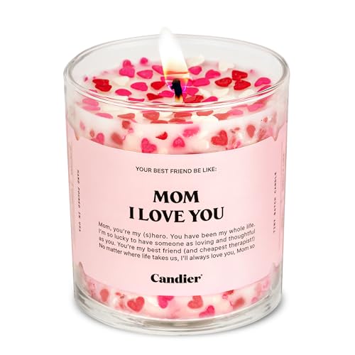 Mom I Love You Candle, Scented Phthalate-Free Soy Candles with