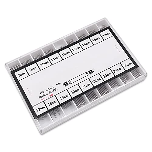 Yyyuluo 144 Piezas 8-25mm Correa de Reloj Barras de Resorte Pasadores Juego Eliminar Reemplazar Correa para Reloj Enlace Alfileres Reparar Fix Kit con Barra de Primavera Herramienta de Eliminación Cover