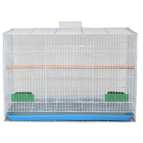 「NexPon」鳥籠 インコ 鳥かご ケージ 大型 、鳥かご ケージ ステンレス 、安い鉄製の鳥かご、室内旅行用のオウムのかご、うさぎのリス、3サイズ、収納がしやすく、折りたたみ式デザインを採用しています。 (40*30*30CM,ホワイトセット 1)