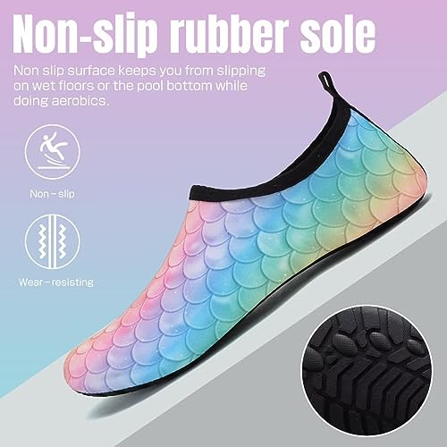 Image of YALOX Water Shoes Women's Men's Outdoor Beach Swimming Aqua Socks Quick-Dry Barefoot Shoes Surfing Yoga Pool Exercise