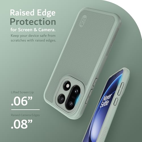 Image of TUDIA MergeGrip [Military Grade] for OnePlus 15 5G Back Cover (2025) - [Drop Tested] Dual Layer Shockproof Slim Rugged Heavy Duty Tough Protective Phone Case (Green Lily)