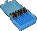 MTM 100 Round Rifle Ammo Box 17, 204, 223, 5.56x45, 6x47, Clear Blue