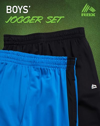 Image of RBX Boys' Sweatpants - Active Tricot Joggers Warm-Up Track Pants (2 Pack)
