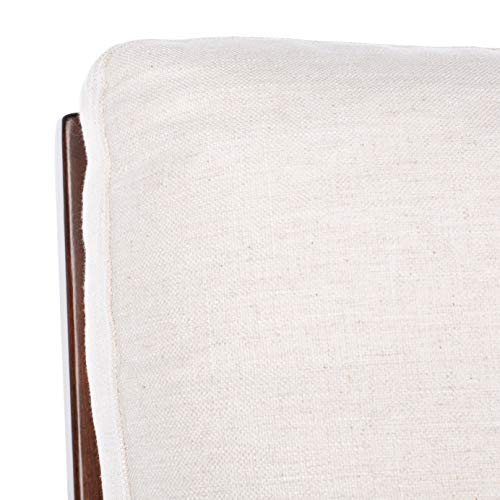 Safavieh Couture Home Moretti Mid-Century Oatmeal Linen Accent Chair #TOP7