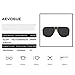 AEVOGUE Sunglasses For Men Goggle Alloy Big Frame Square Metal Punk Style Shield AE0336