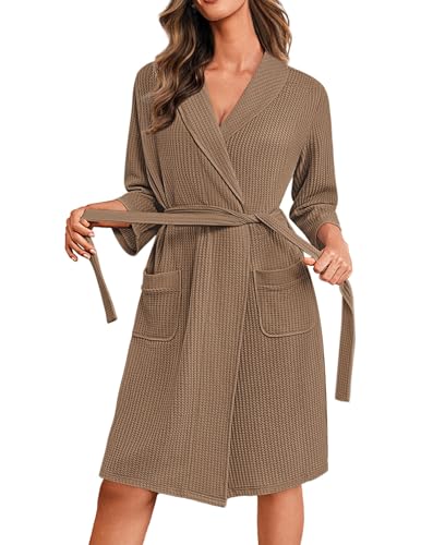 Ekouaer Robes for Women Waffle Knit Bathrobe...