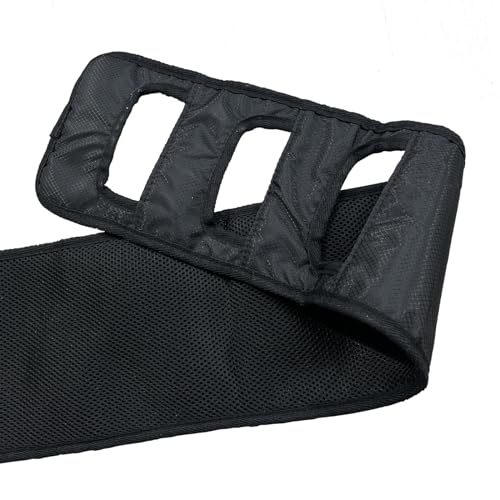 ACHAIRGO Transfer Sling for Seniors, Back Curve Design Transfer Belt for Movement, Transfer Boards for Bedridden Patient, Bed Assist Handle, Back Lift Belt for Patient Care(Black)