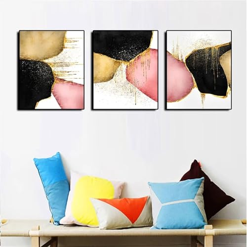 Broderie Diamant Kit Complet contre le stress : 3 toiles géantes faciles à lire