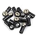 QUE-T 10pcs Metal Link Rod End M4 Ball Joint Head for RC Crawler Car (Black)