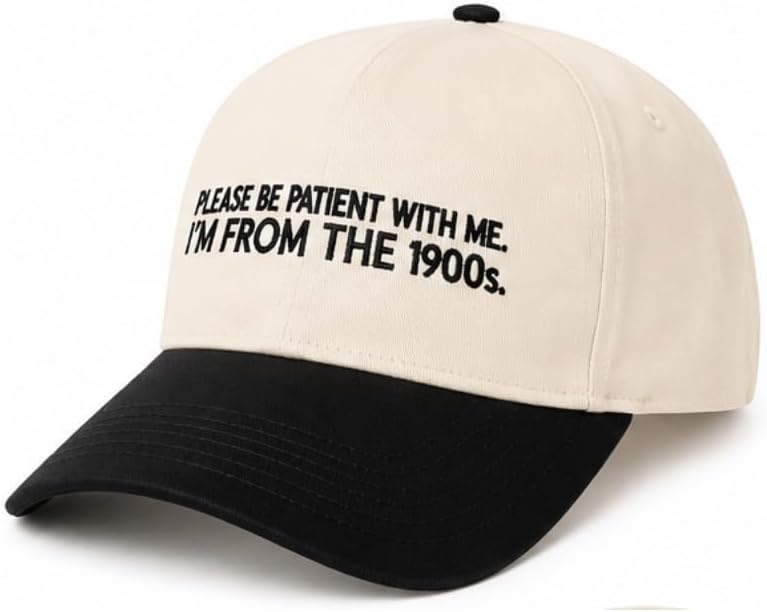 Two-Toned Embroidered Lettering Dad Hat Original Classic Vintage Low Profile Baseball Cap Adjustable Plain Snapback