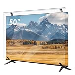 Olycism TV Screen Protector 50 Inch Ultra Clear Anti Fingerprints Reduces Impacts & Scratches Easy to Clean Acrylic Screen Protector Panel for TV Screen Monitor Screen