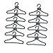 ZCHD 12pcs Plástico Gris Mini Perchas De Ropa para Muñecas 11.5 En Girl Outfit Use Perchas