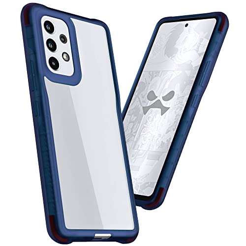 Image of Ghostek COVERT Clear Blue Samsung Galaxy A53 5G Phone Case Shockproof Protective Cover Heavy Duty Protection Shock Absorbent Grip Bumper Designed for 2022 Samsung A53 5G (6.5in) (Blue-Limited Edition)