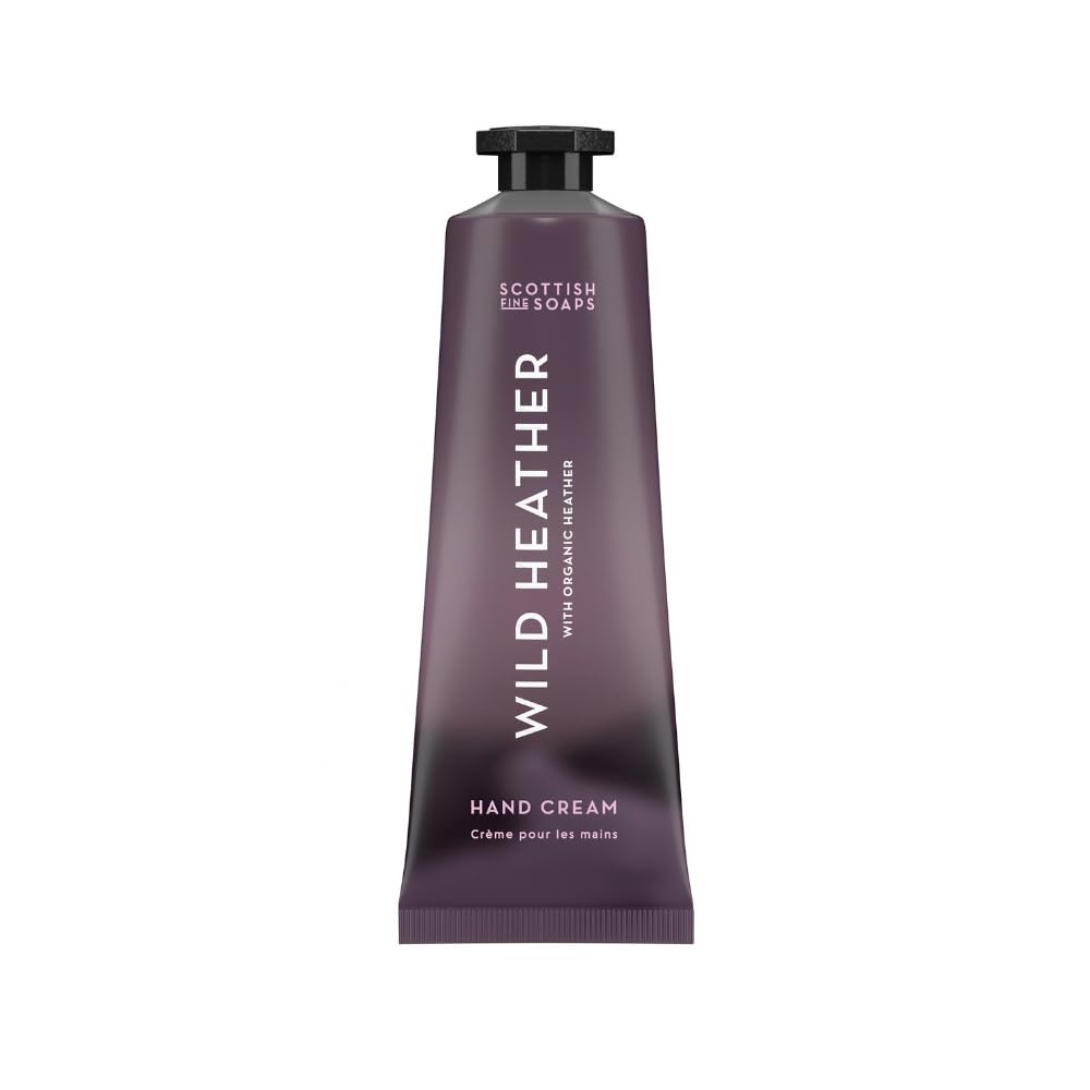 Scottish Fine Soaps Wild Heather Hand Cream 30ml – Travel-Size Shea Butter Hand Cream with Calming Heather Scent