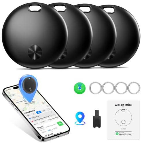 Smart Tracker Tags Work with Apple Find My App(iOS Only), 4 Pack by IMSVEPR - Used condition - CA$27.64