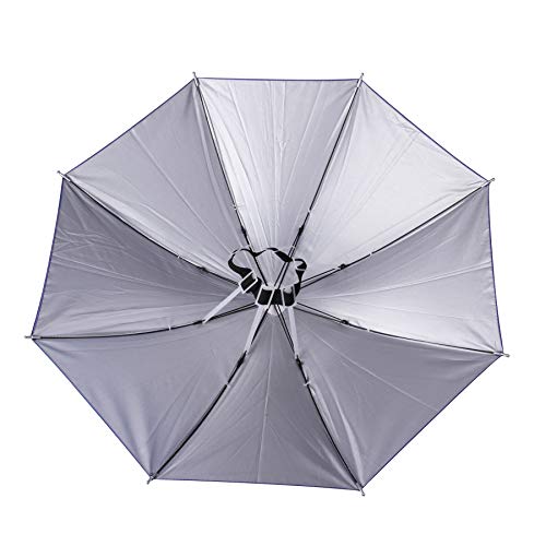 Sansheng Umbrella Hat For Adults,26 Inch Diameter Folded Loose Belt Fishing Cap Umbrella Cap thumb #3
