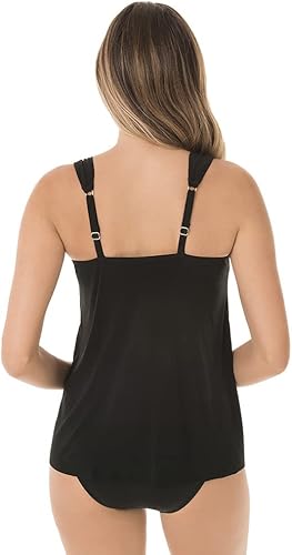 Miniatura 3 de Miraclesuit Traje de baño para mujer Dazzle con cuello redondo y aros