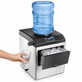 COSTWAY 2 in 1 Countertop Ice Maker Built-in Water Dispenser, 48Lbs/24H